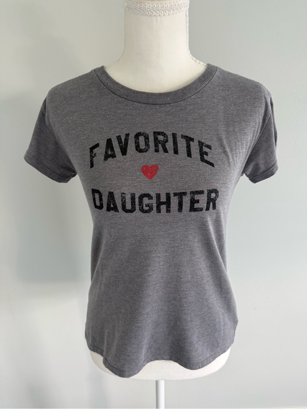 Sub_Urban Riot Girls Favorite Daughter Tee, Heather Grey, Big Kid’s Large